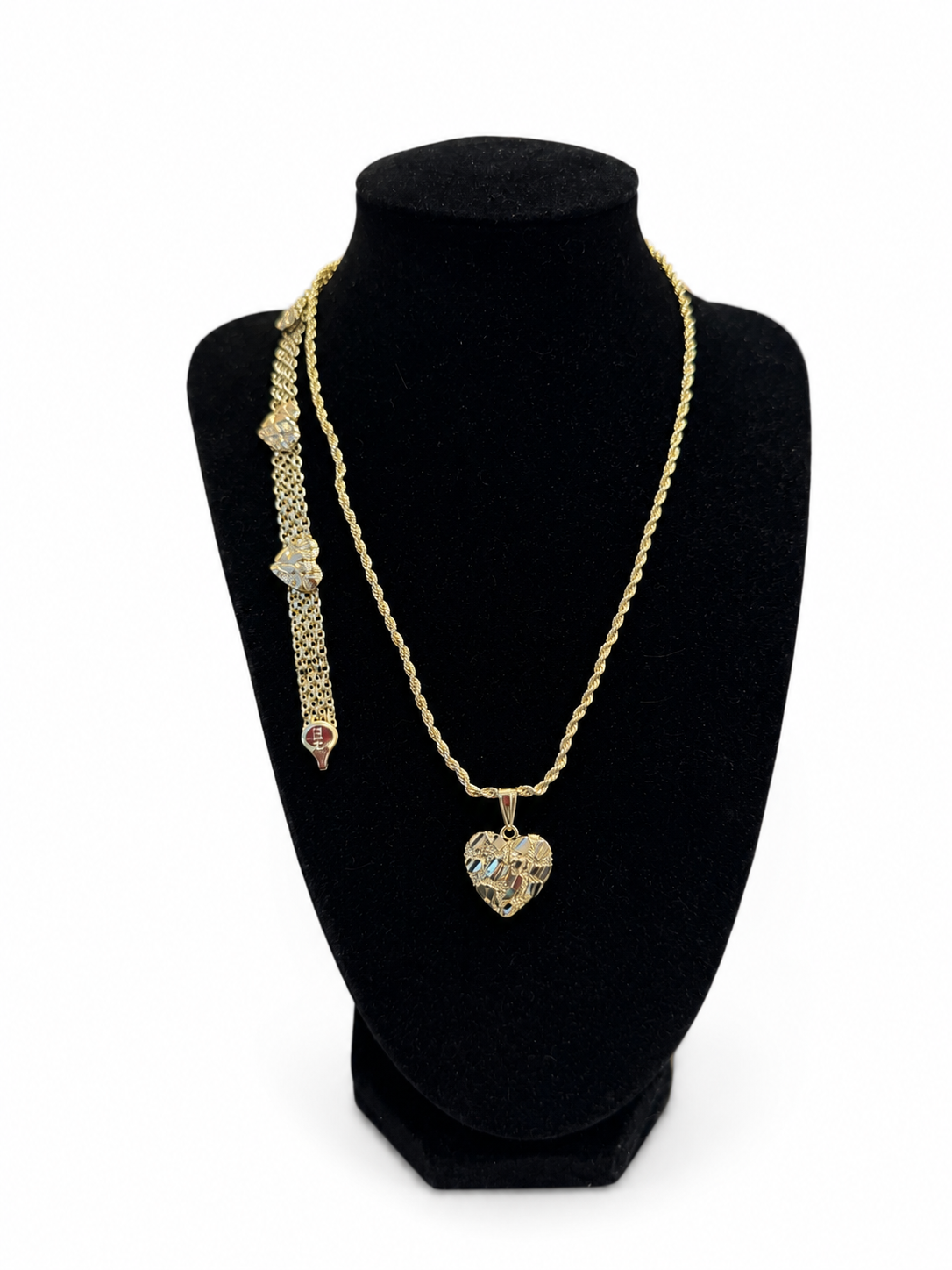 Heart Nugget Set 18K Plated